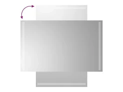 Discount Espejo de baño LED 50x80 cm Transparente