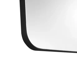Clearance OZAIA Espejo de baño rectangular con marco , 50x80cm, DEMETRIA Negro