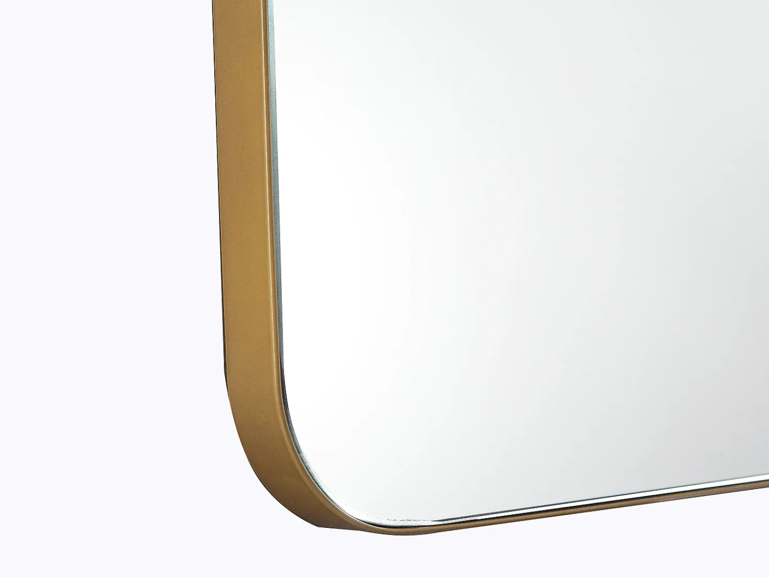 Clearance OZAIA Espejo de baño rectangular con borde , 50x80cm, DEMETRIA Dorado