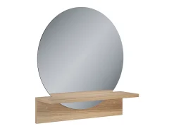 Espejo de baño roble dorado 50x15x54.5 elyra