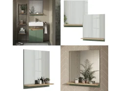 Vicco Espejo^Espejo de baño /artesano 60x14x67 marelle Verde