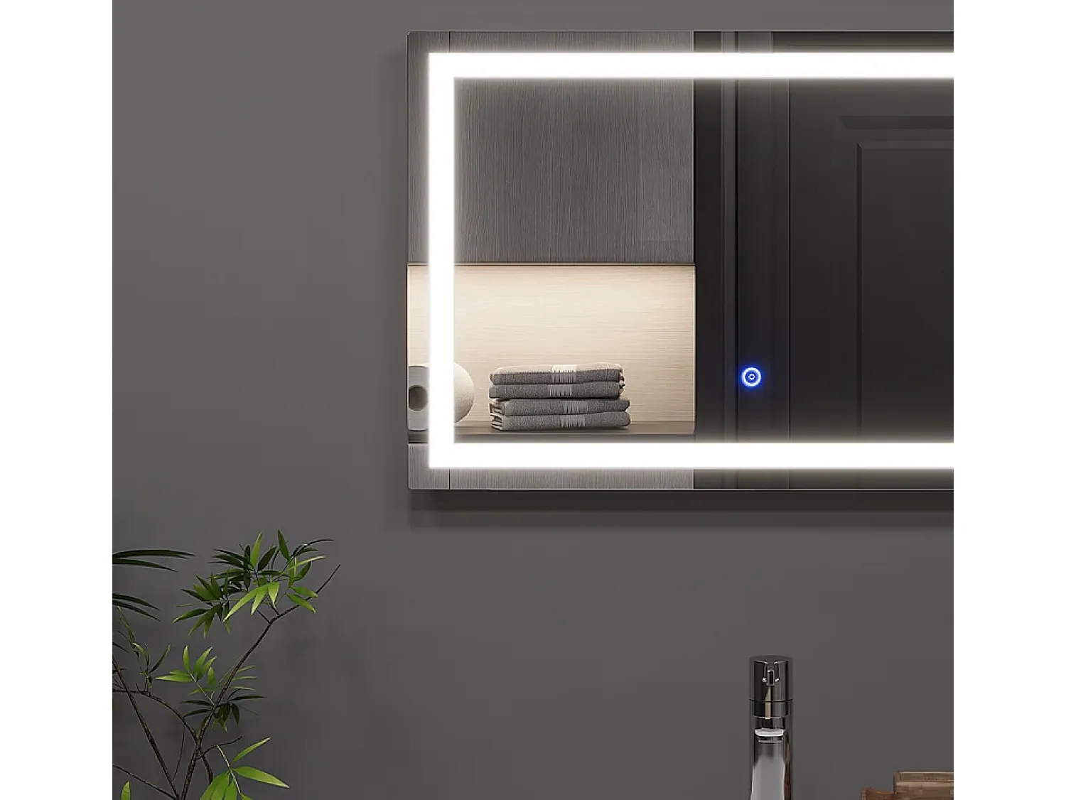 Outlet Vicco Espejo de baño vidrio 60x40x2.8 miral Transparente