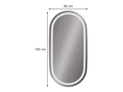 Espejo de baño vidrio 100x50x2.8 miral