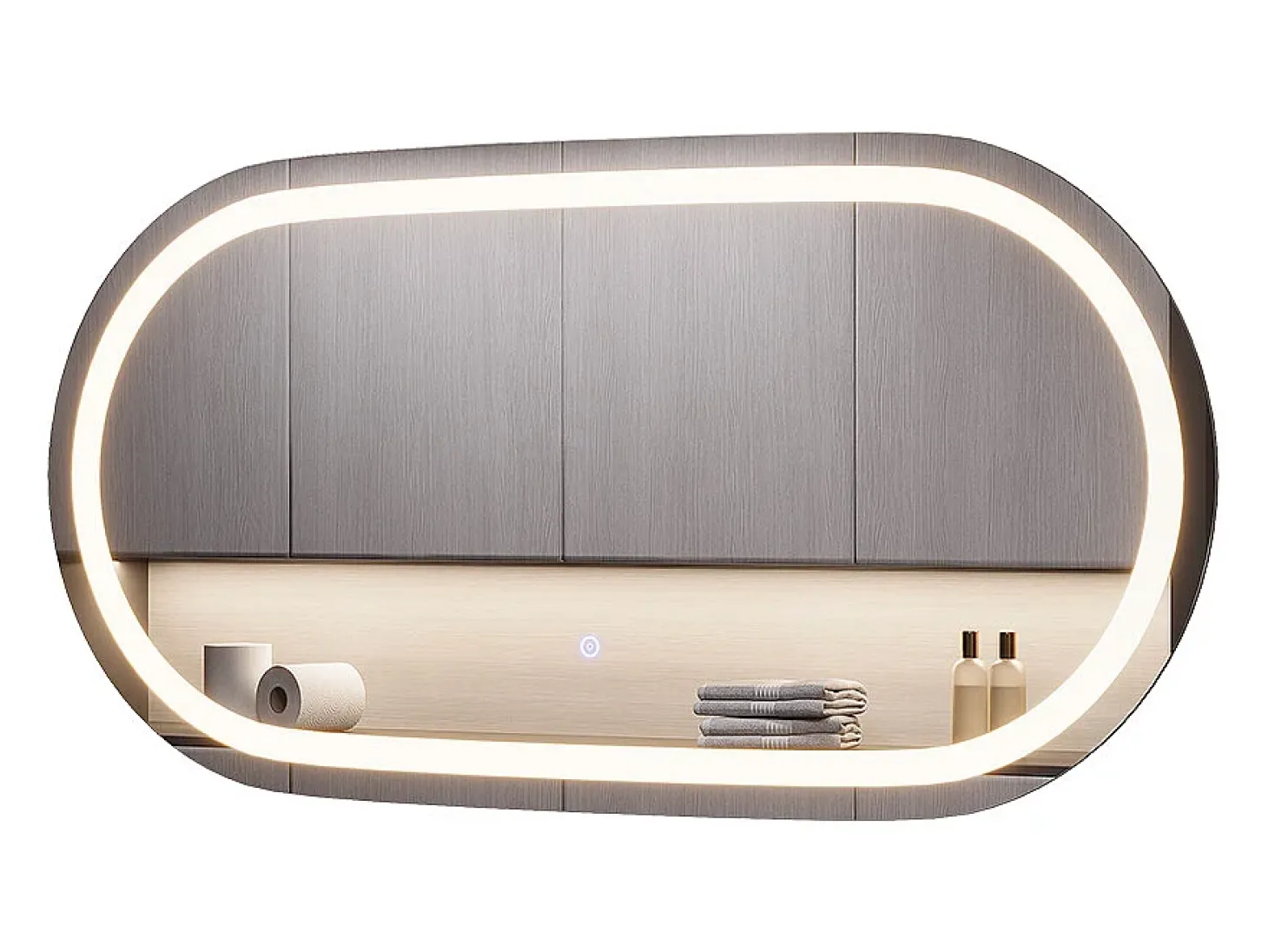 Espejo de baño vidrio 100x50x2.8 miral