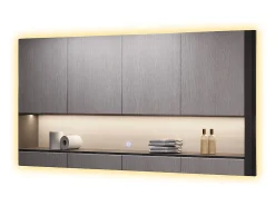 New Vicco Espejo de baño vidrio 100x50x2.8 miral Transparente