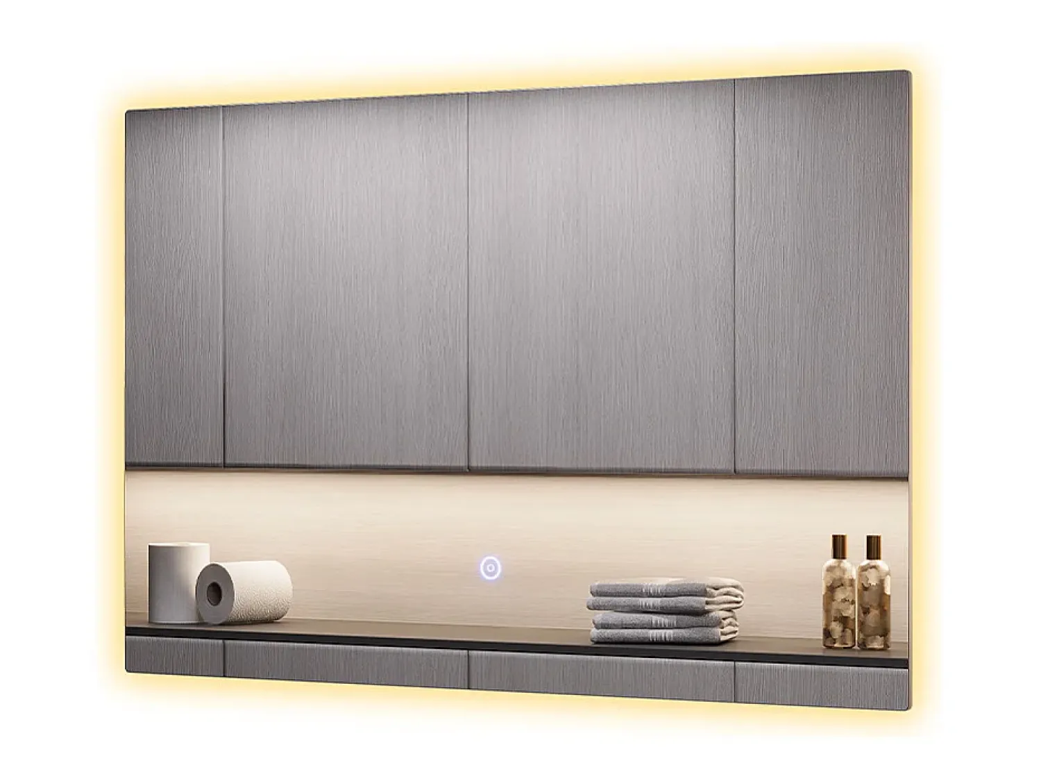 Vicco Espejo de baño vidrio 60x40x2.8 miral Transparente