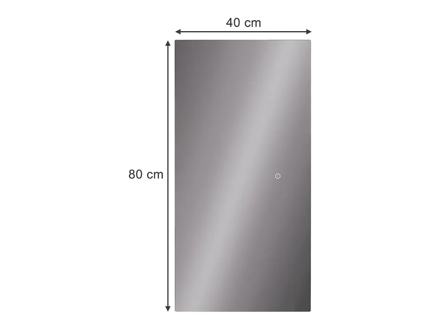 Vicco Espejo^Espejo de baño vidrio 80x40x2.8 miral Transparente