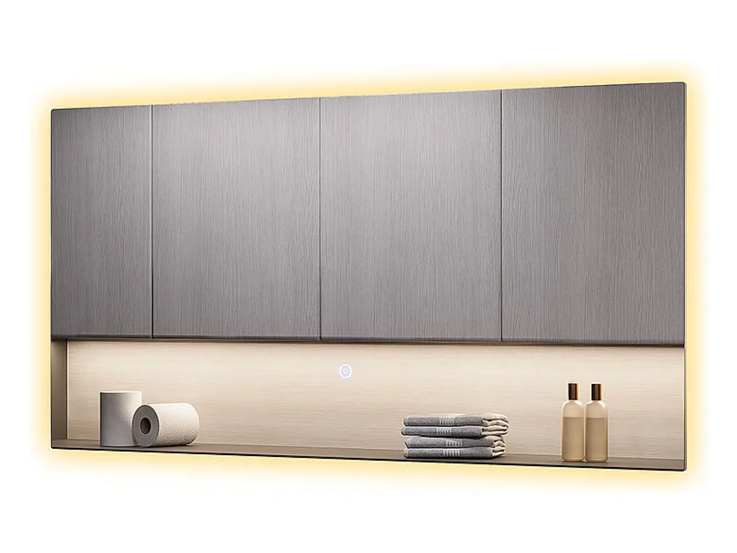 Vicco Espejo^Espejo de baño vidrio 80x40x2.8 miral Transparente