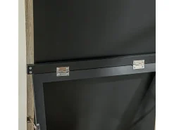 Sale Espejo de cuerpo entero con marco de madera natural y blanca, 162,6x53,5 cm, espejo de cuerpo entero, soporte incluido Blanco