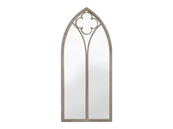 Clearance Espejo de jardín arena hierro para exterior 70x30 cm ES126730 Crema