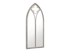 Clearance Espejo de jardín arena hierro para exterior 70x30 cm ES126730 Crema