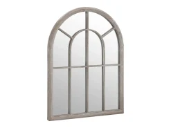 Best Espejo de jardín arena hierro para exterior 60x45 cm ES333209 Crema