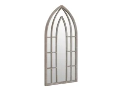 New Espejo de Jardín Arena 100x45cm Hierro para uso exterior Crema