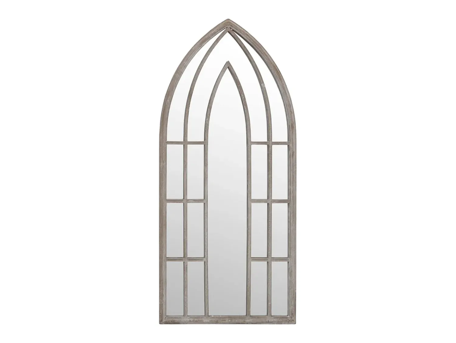 New Espejo de Jardín Arena 100x45cm Hierro para uso exterior Crema
