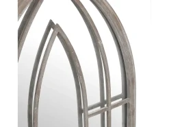 New Espejo de Jardín Arena 100x45cm Hierro para uso exterior Crema
