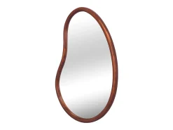 Espejo de madera de abeto decorativo de pared, 95cm nogal