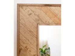 Sale DECOWOOD Espejo de madera maciza en tono roble oscuro de 163x84cm - VILLA - Multicolor