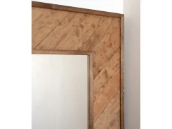 Sale DECOWOOD Espejo de madera maciza en tono roble oscuro de 163x84cm - VILLA - Multicolor