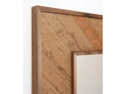 Sale DECOWOOD Espejo de madera maciza en tono roble oscuro de 163x84cm - VILLA - Multicolor