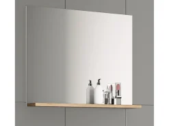 VCM Espejo^Espejo de muebles de baño Landos Blanco / Roble de miel 0 Multicolor