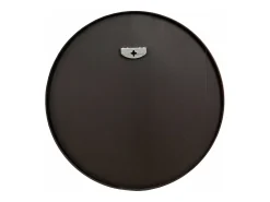 Espejo de pared 60 cm de diámetro marco de aluminio negro 03_0007935