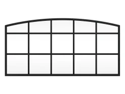 Clearance Espejo de pared arco de hierro 60x30 cm ES587238 Negro