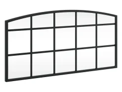 Clearance Espejo de pared arco de hierro 60x30 cm ES587238 Negro