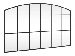 Online Espejo de pared arco de hierro 100x60 cm ES679659 Negro