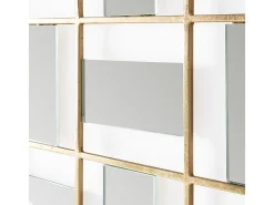 Espejo de pared art déco POZZA - L 72 x H 133 cm