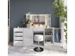Outlet Vicco Espejo de pared 80x10x65 sherry Blanco