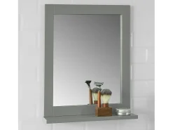 Sale Sobuy Espejo de Pared con 1 Estante Espejo de baño Color Oscuro FRG129-SG ES Gris