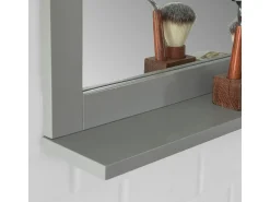 Sale Sobuy Espejo de Pared con 1 Estante Espejo de baño Color Oscuro FRG129-SG ES Gris