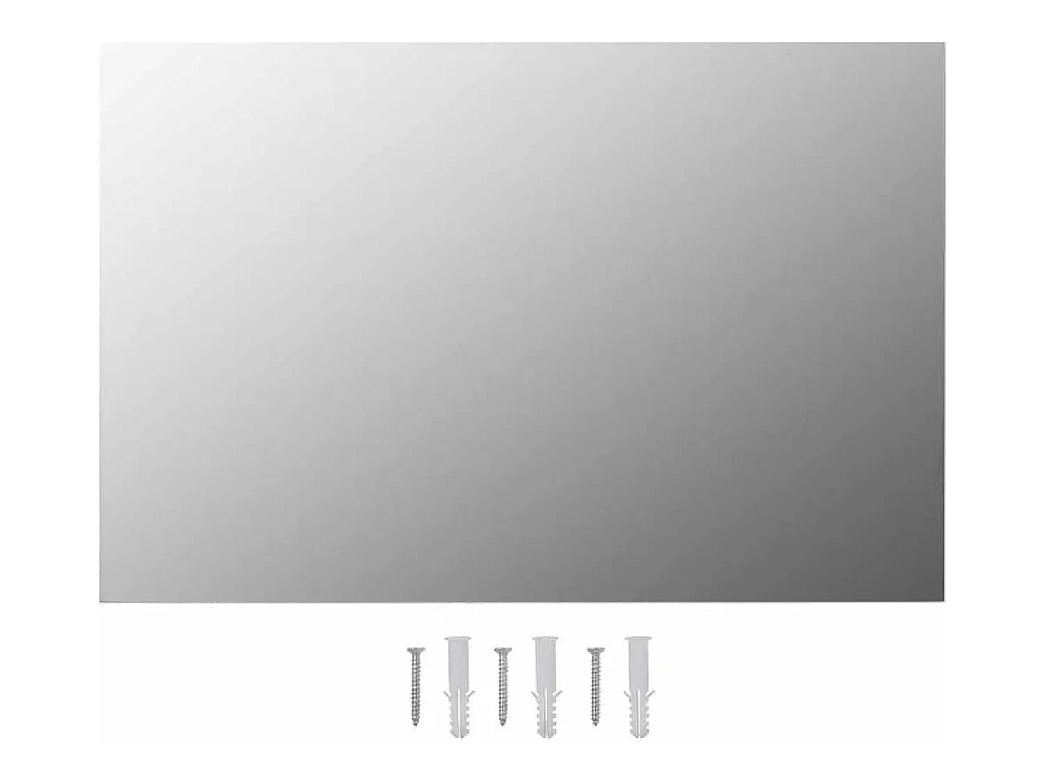 Clearance Espejo de pared con lámparas LED Cristal Rectangular Plateado