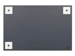 Clearance Espejo de pared con lámparas LED Cristal Rectangular Plateado