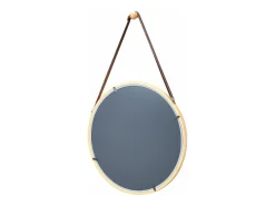 Discount Helloshop26 Espejo de pared con marco de bambú 35 cm 03_0007893 Marru00f3n
