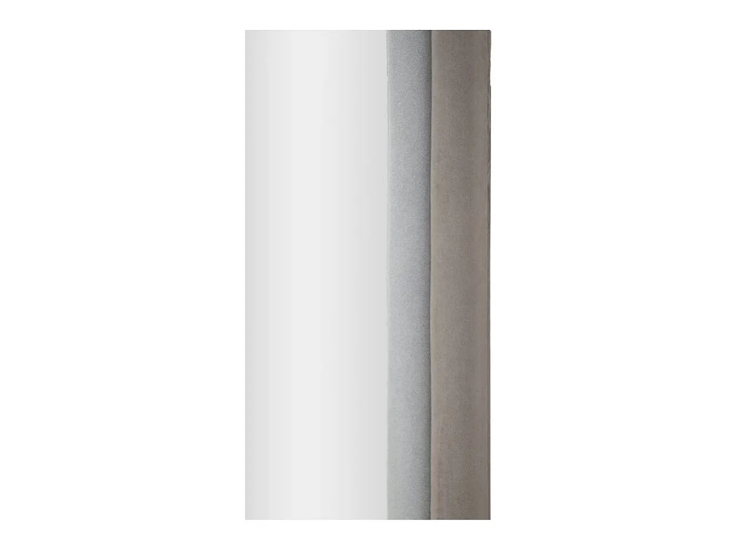 New Espejo de pared con marco arqueado de tela 160x60x4 cm Cloe - Gris Topo