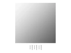 Outlet Espejo de pared cuadrado vidrio 60x60 cm ES317673 Plateado