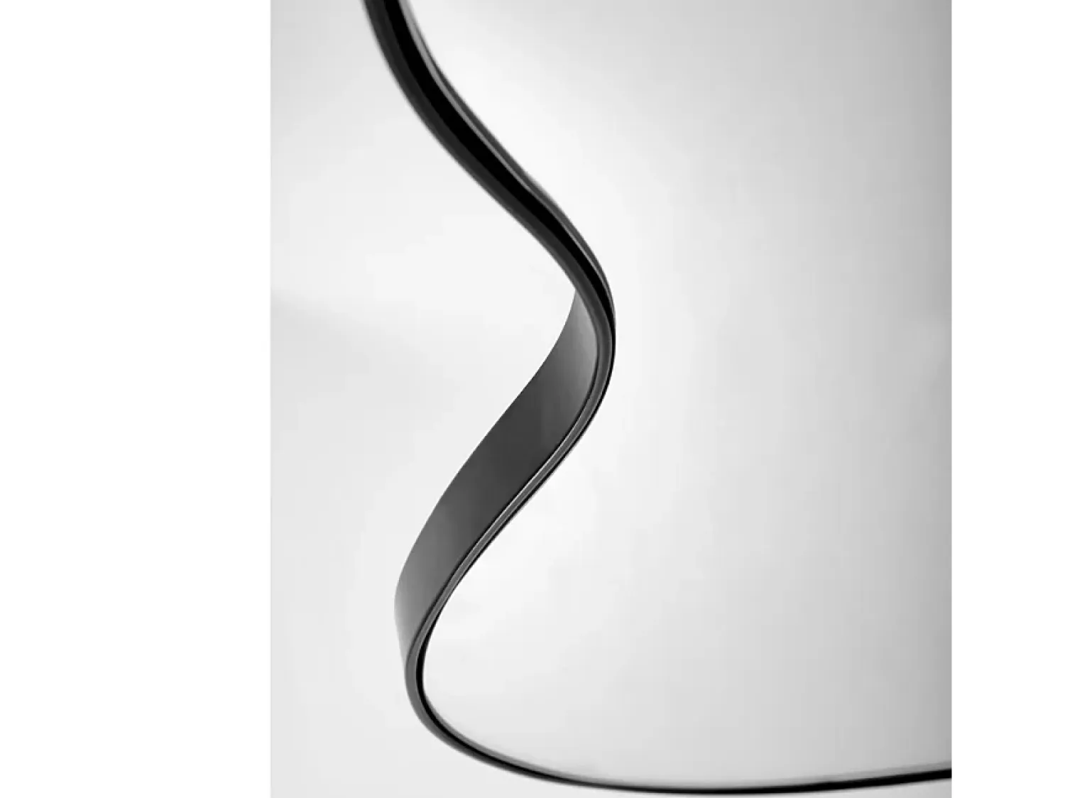 MSO Espejo De Pared|Espejo^Espejo de pared de aluminio cepillado de 56 x 90 cm Ely Negro