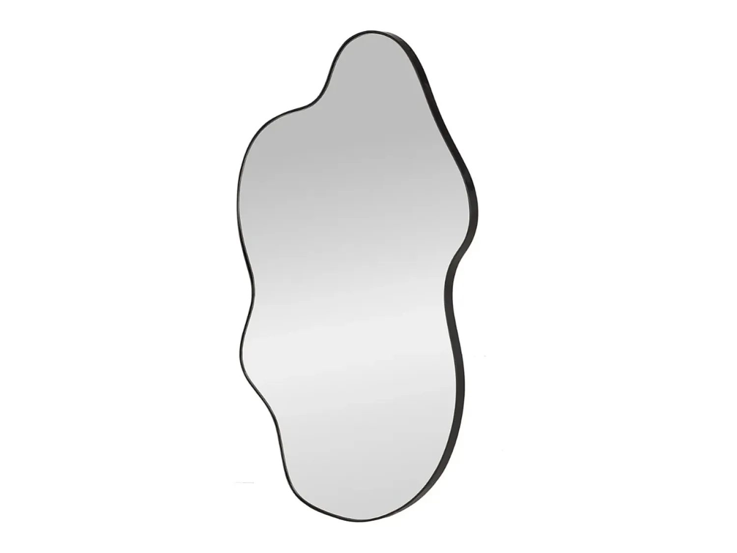 MSO Espejo De Pared|Espejo^Espejo de pared de aluminio cepillado de 56 x 90 cm Ely Negro