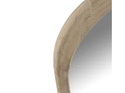 Les Tendances Espejo De Pared|Espejo^Espejo de pared de madera maciza de mango claro Liray L 83 cm Beige