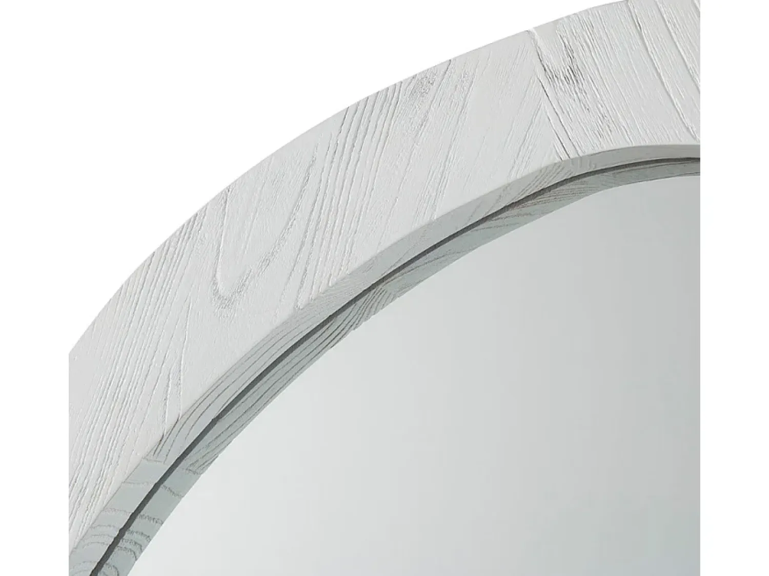 Les Tendances Espejo De Pared|Espejo^Espejo de pared de madera ovalado Blac Blanco