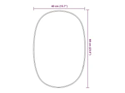 Outlet Espejo de pared 60x40 cm Dorado