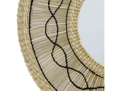 Hot THINIA HOME Espejo de Pared en Algas Marinas Redondo Bask Natural Ø55cm Beige