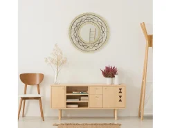 Hot THINIA HOME Espejo de Pared en Algas Marinas Redondo Bask Natural Ø55cm Beige