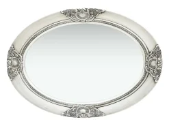 Outlet Espejo de pared estilo barroco 50x70 cm ES408613 Plateado