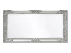 Outlet Espejo de pared estilo barroco 100x50 cm ES448102 Plateado