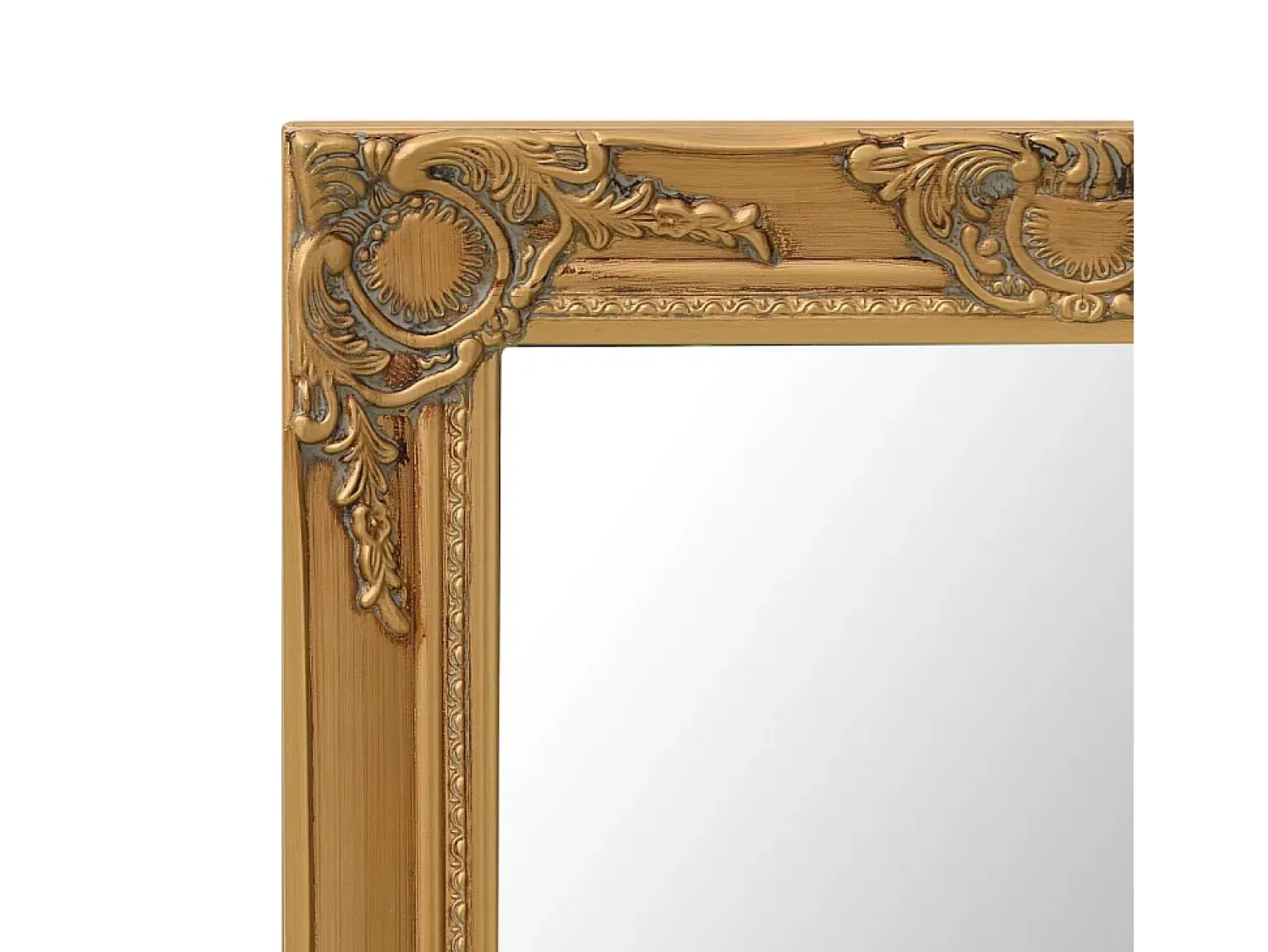 Clearance Espejo de pared estilo barroco 60x40 cm Dorado