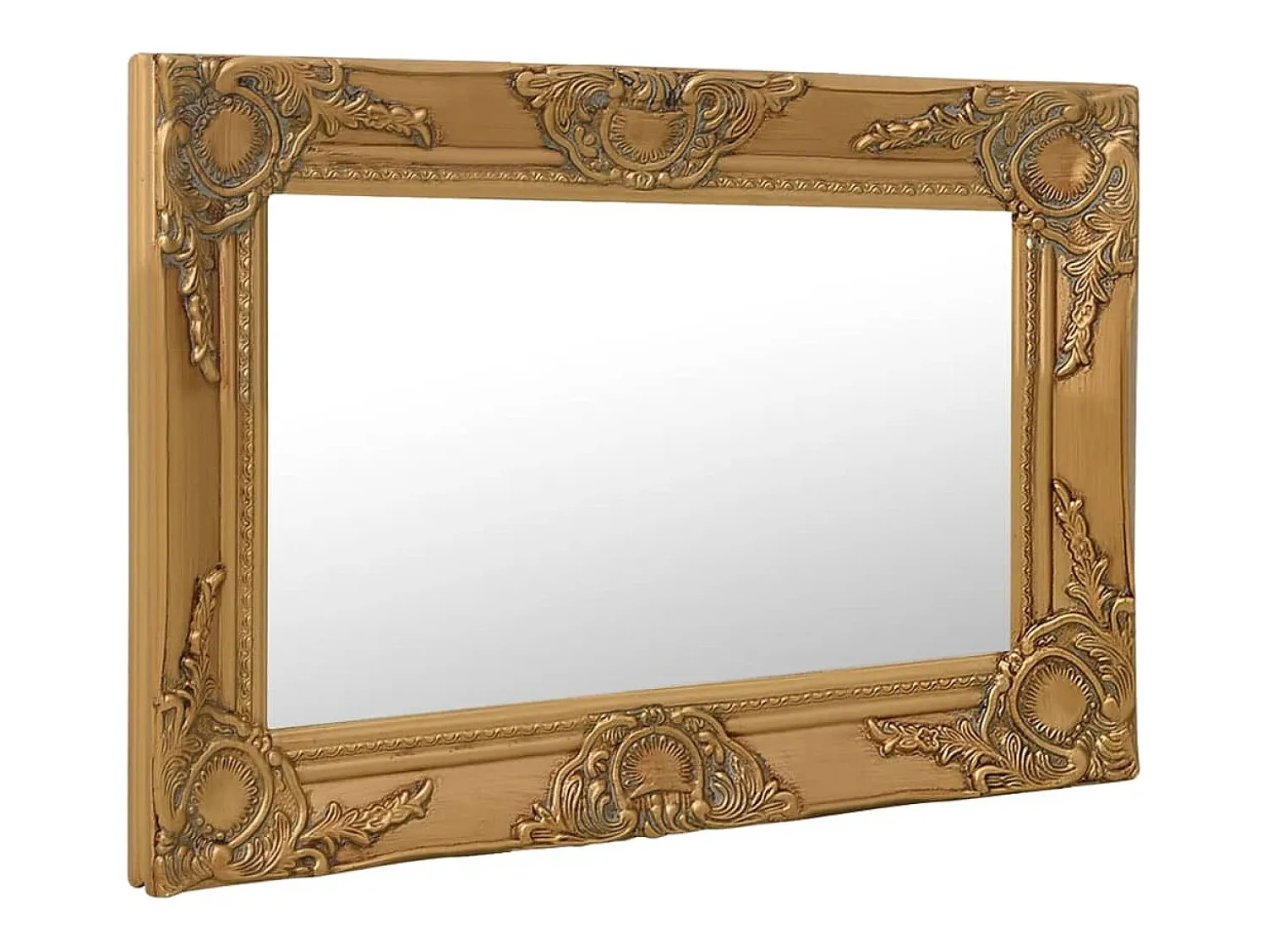 Clearance Espejo de pared estilo barroco 60x40 cm Dorado