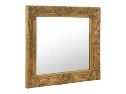 Sale Espejo de pared estilo barroco 50x50 cm Dorado