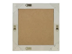 Clearance Espejo de pared estilo barroco 50x50 cm Plata Plateado